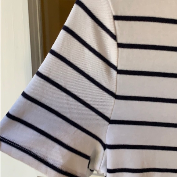 NWOT navy and white striped top - Picture 2 of 3